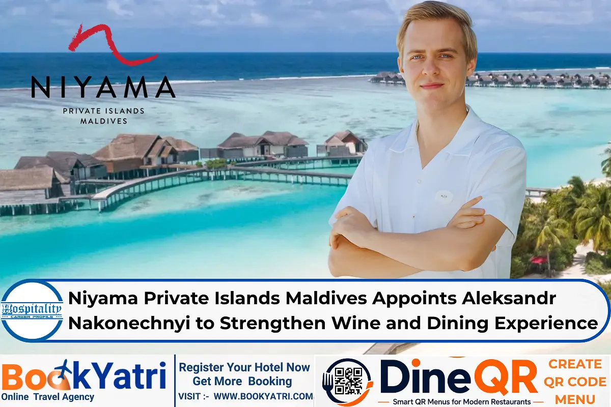 Niyama Private Islands Maldives Appoints Aleksandr Nakonechnyi to Strengthen Wine and Dining Experience
