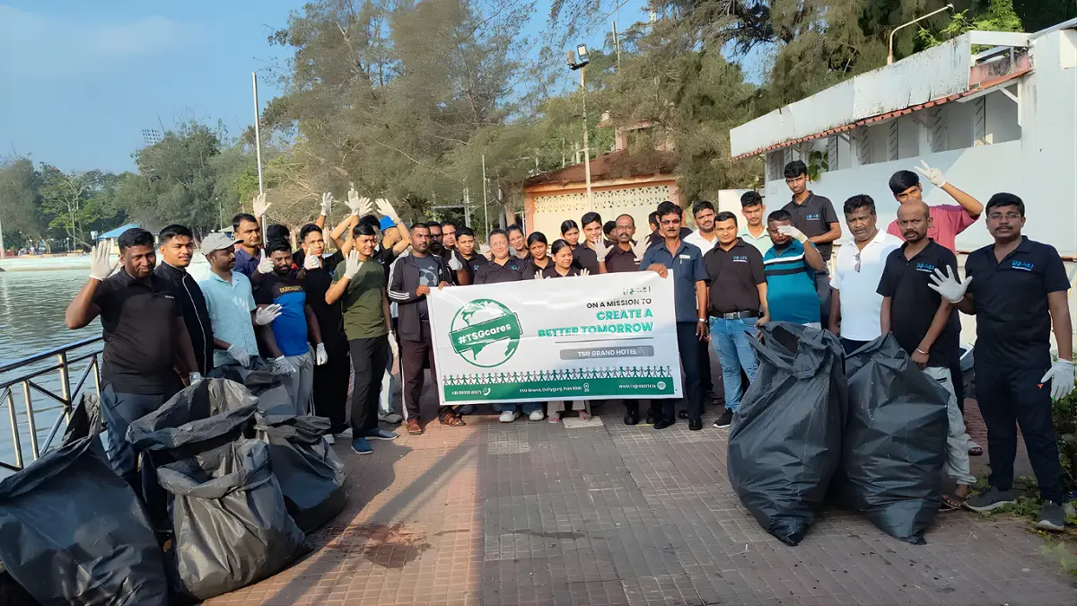 TSG Hotels Conducts Beach Clean-Up Drive in Andaman, Collects 20 Bags of Waste