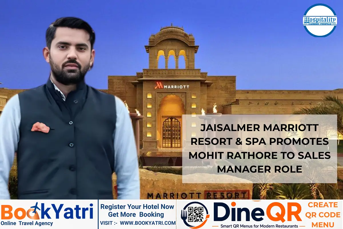 Jaisalmer Marriott Resort & Spa Promotes Mohit Rathore to Sales Manager Role