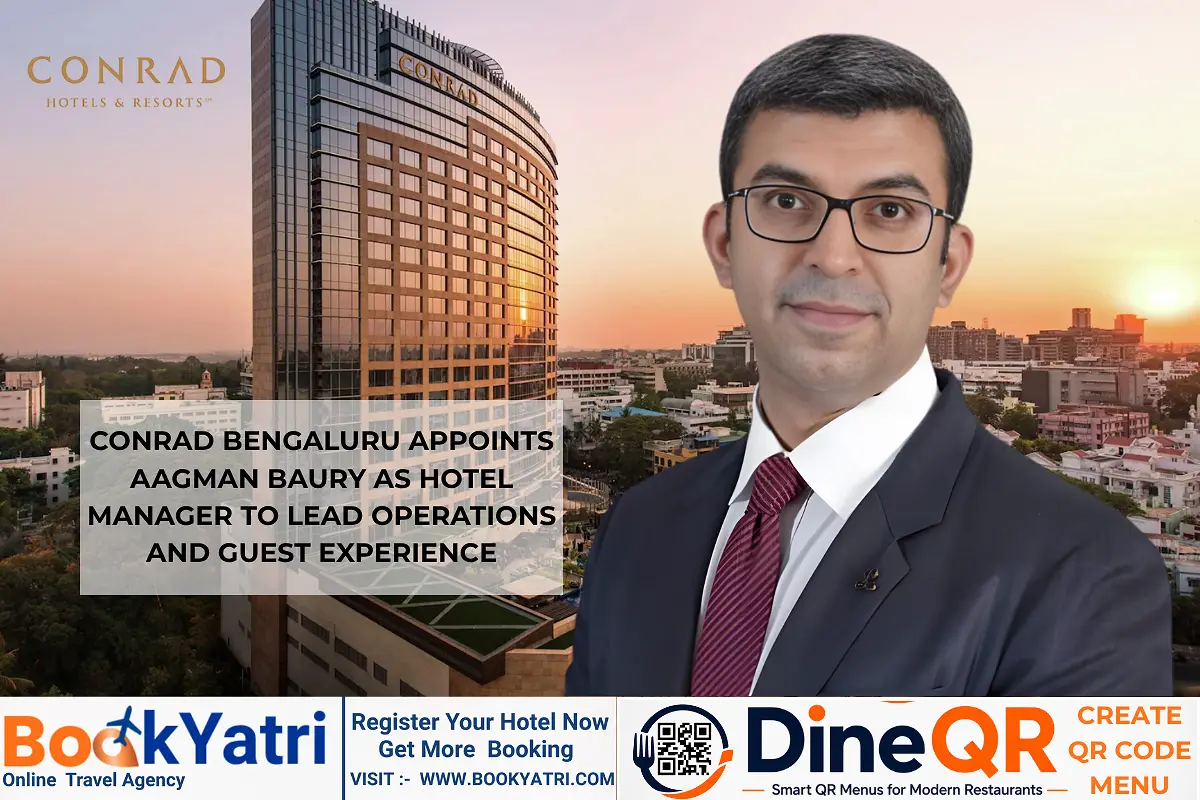 Conrad Bengaluru Appoints Aagman Baury as Hotel Manager to Lead Operations and Guest Experience