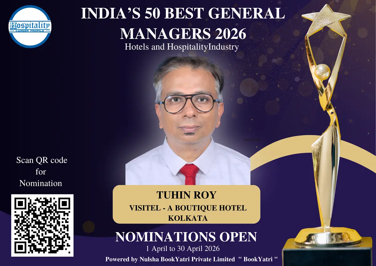 Tuhin Roy, GM of Visitel A Boutique Hotel Kolkata, Nominated for India’s 50 Best General Managers 2026