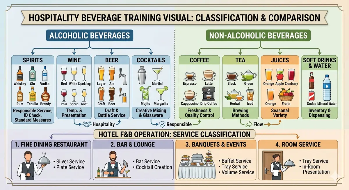 Alcoholic vs Non-Alcoholic Beverages Explained