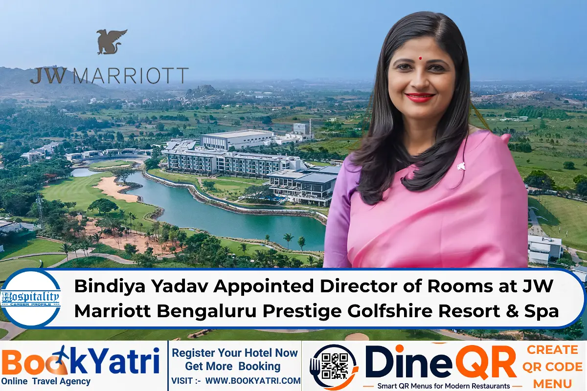 Bindiya Yadav Appointed Director of Rooms at JW Marriott Bengaluru Prestige Golfshire Resort & Spa