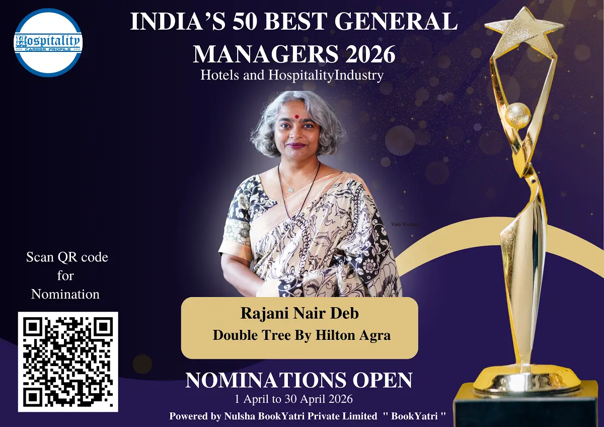 Rajani Nair Deb, GM of DoubleTree by Hilton Agra, Nominated for India’s 50 Best General Managers 2026