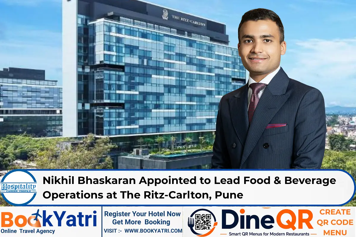 Nikhil Bhaskaran Appointed to Lead Food & Beverage Operations at The Ritz-Carlton, Pune
