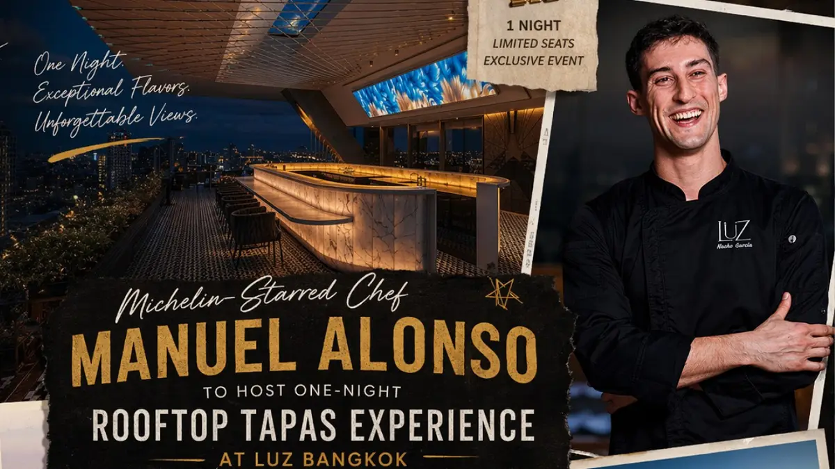 Chef Manuel Alonso Bangkok Event: Rooftop Tapas at LUZ