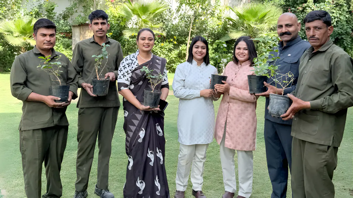 Raffles Jaipur Earth Day Plantation Drive Conducted at Aravalli Site