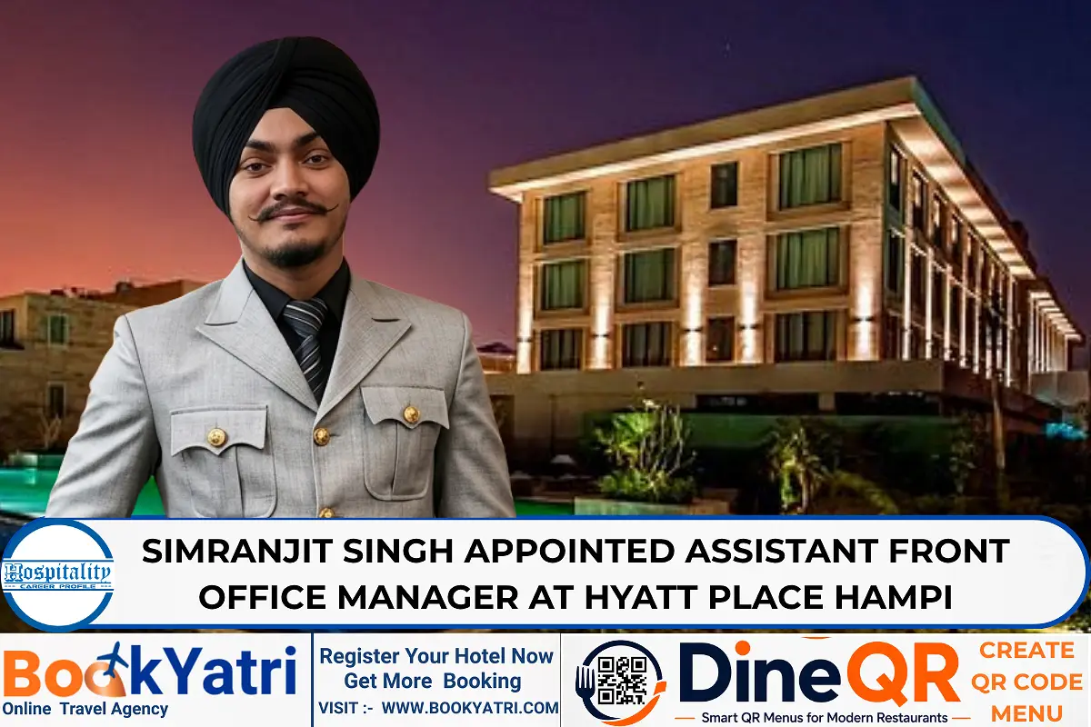 Simranjit Singh Appointed New Assistant FOM at Hyatt Place Hampi