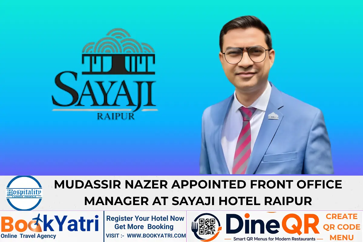 Mudassir Nazer Appointed Front Office Manager at Sayaji Hotel Raipur