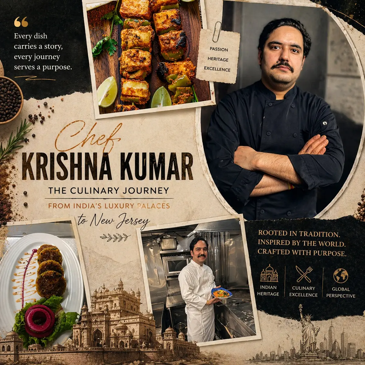 Chef Krishna Kumar: The Culinary Journey From India’s Luxury Palaces to New Jersey