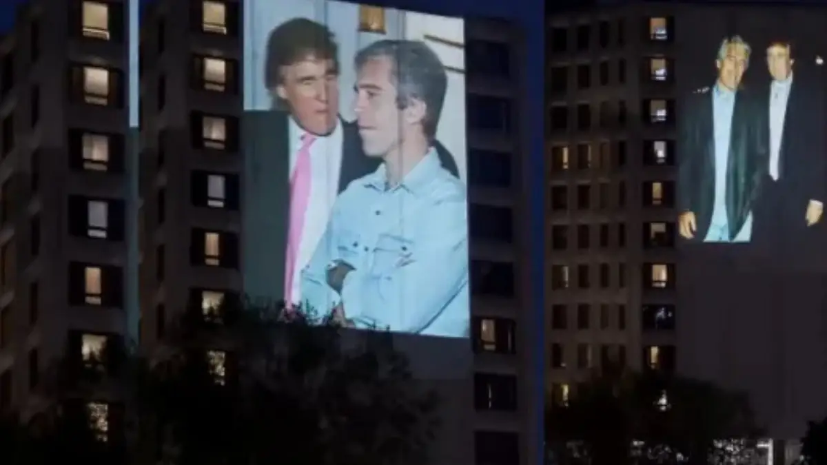Trump Epstein Video Projection Sparks Controversy in Washington
