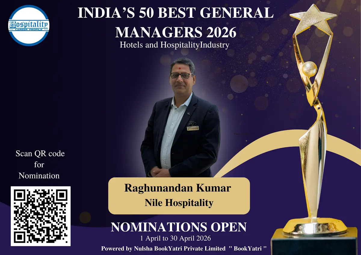 Raghunandan Kumar of Nile Hospitality, Nominated for India’s 50 Best General Managers 2026