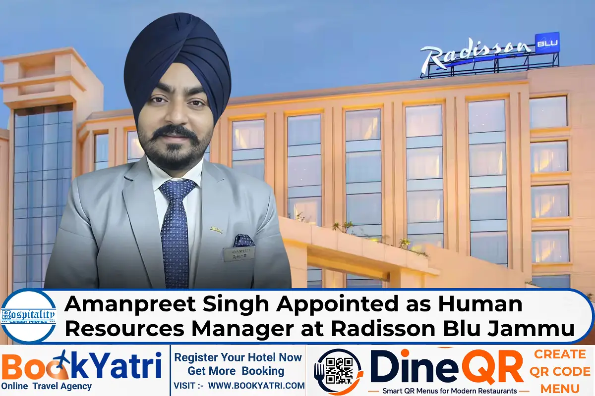 Amanpreet Singh Appointed HR Manager at Radisson Blu Jammu