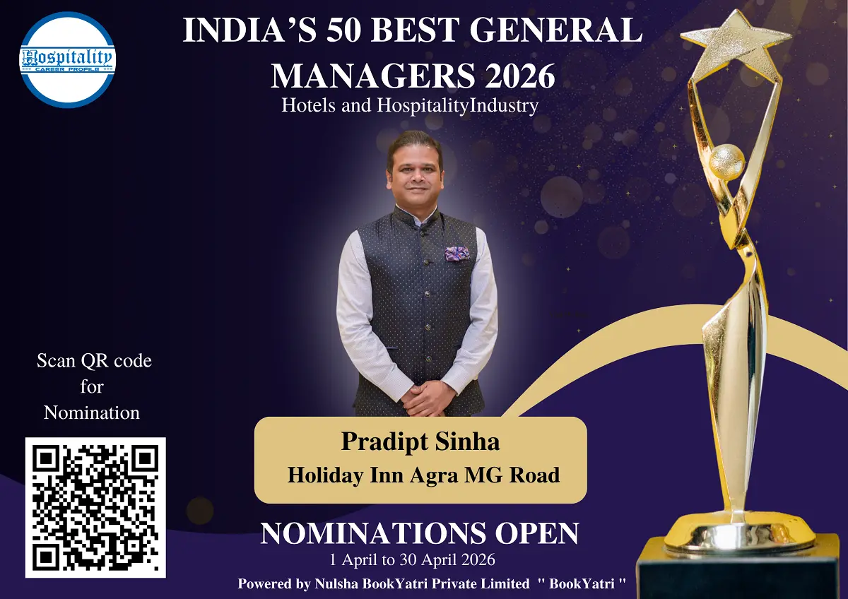 Pradipt Sinha, GM of Holiday Inn Agra MG Road, Nominated for India’s 50 Best General Managers 2026