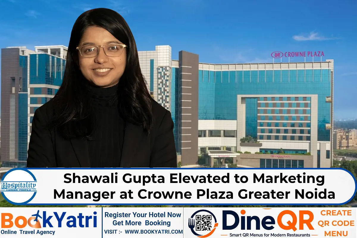 Shawali Gupta Elevated to Marketing Manager at Crowne Plaza Greater Noida