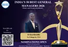 R Keerthinidhi, GM of Le Foliage by TGI, Nominated for India’s 50 Best General Managers 2026