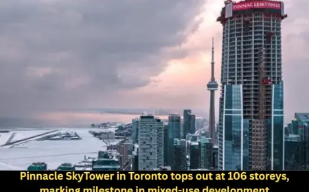 Pinnacle SkyTower in Toronto tops out at 106 storeys, marking milestone in mixed-use development