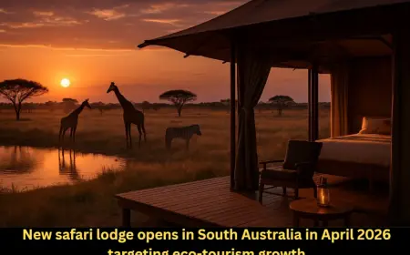 New safari lodge opens in South Australia in April 2026 targeting eco-tourism growth
