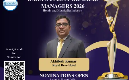 Akhilesh Kumar, GM of Royal Reve Hotel, Nominated for India’s 50 Best General Managers 2026