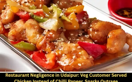 Restaurant Negligence in Udaipur: Veg Customer Served Chicken Instead of Chilli Paneer, Sparks Outrage