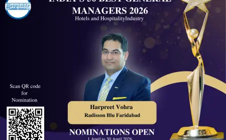 Harpreet Vohra, GM of Radisson Blu Faridabad, Nominated for India’s 50 Best General Managers 2026