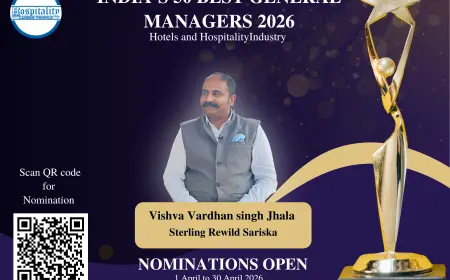 Vishva Vardhan Singh Jhala, GM of Sterling Rewild Sariska, Nominated for India’s 50 Best General Managers 2026