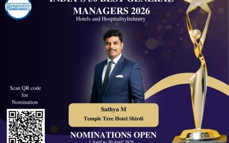 Sathya M, GM of Temple Tree Hotel Shirdi, Nominated for India’s 50 Best General Managers 2026