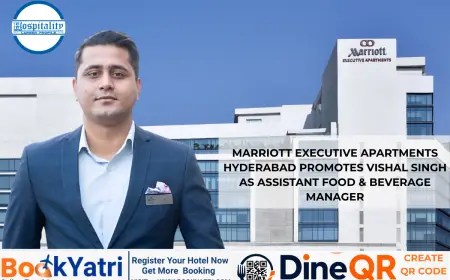 Marriott Executive Apartments Hyderabad Promotes Vishal Singh as Assistant Food & Beverage Manager