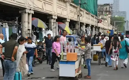 Hawkers encroach pedestrian channel near Grand Hotel in Kolkata, causing congestion concerns