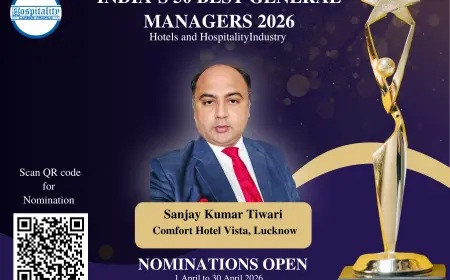 Sanjay Kumar Tiwari, GM of Comfort Hotel Vista Lucknow, Nominated for India’s 50 Best General Managers 2026
