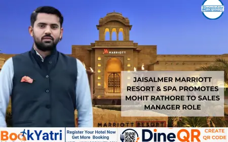 Jaisalmer Marriott Resort & Spa Promotes Mohit Rathore to Sales Manager Role