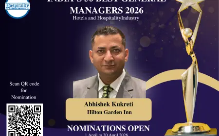 Abhishek Kukreti, GM of Hilton Garden Inn Jabalpur, Nominated for India’s 50 Best General Managers 2026