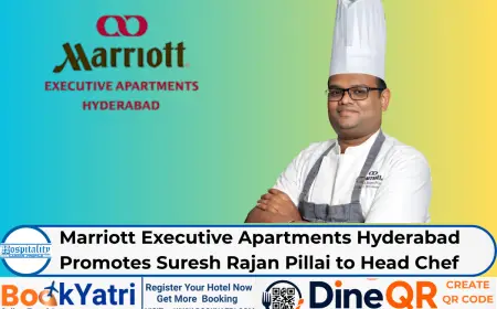 Marriott Executive Apartments Hyderabad Promotes Suresh Rajan Pillai to Head Chef