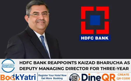 HDFC Bank Reappoints Kaizad Bharucha as Deputy Managing Director for Three-Year Term