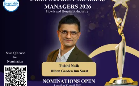 Tulshi Naik, GM of Hilton Garden Inn Surat City Centre, Nominated for India’s 50 Best General Managers 2026