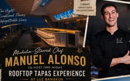 Chef Manuel Alonso Bangkok Event: Rooftop Tapas at LUZ
