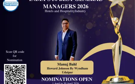 Manuj Bahl, GM of Howard Johnson by Wyndham Udaipur, Nominated for India’s 50 Best General Managers 2026