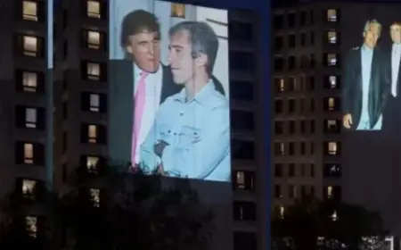 Trump Epstein Video Projection Sparks Controversy in Washington