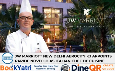 Paride Novello Joins JW Marriott New Delhi Aerocity as Chef de Cuisine