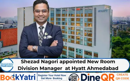 Shezad Nagori appointed New Room Division Manager  at Hyatt Ahmedabad