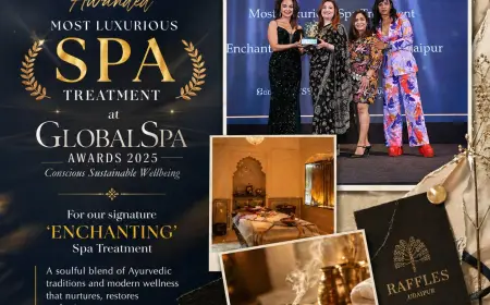 Raffles Udaipur Award 2025: GlobalSpa Win for Luxury Spa Treatment
