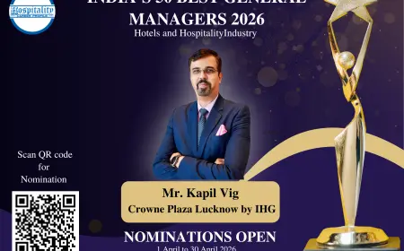 Kapil Vig, Crowne Plaza Lucknow by IHG, Nominated for India’s 50 Best General Managers 2026