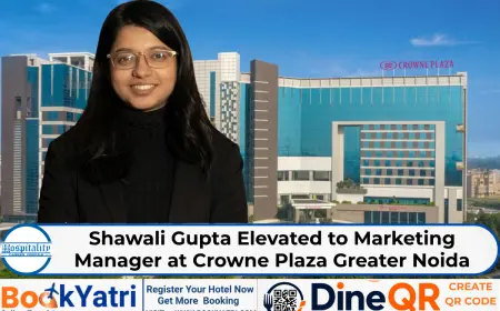 Shawali Gupta Elevated to Marketing Manager at Crowne Plaza Greater Noida