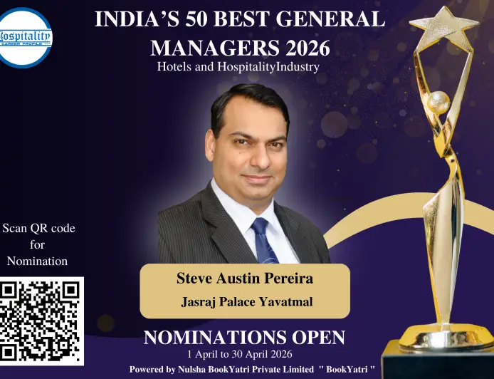 Steve Austin Pereira, GM of Jasraj Palace Yavatmal, Nominated for India’s 50 Best General Managers 2026