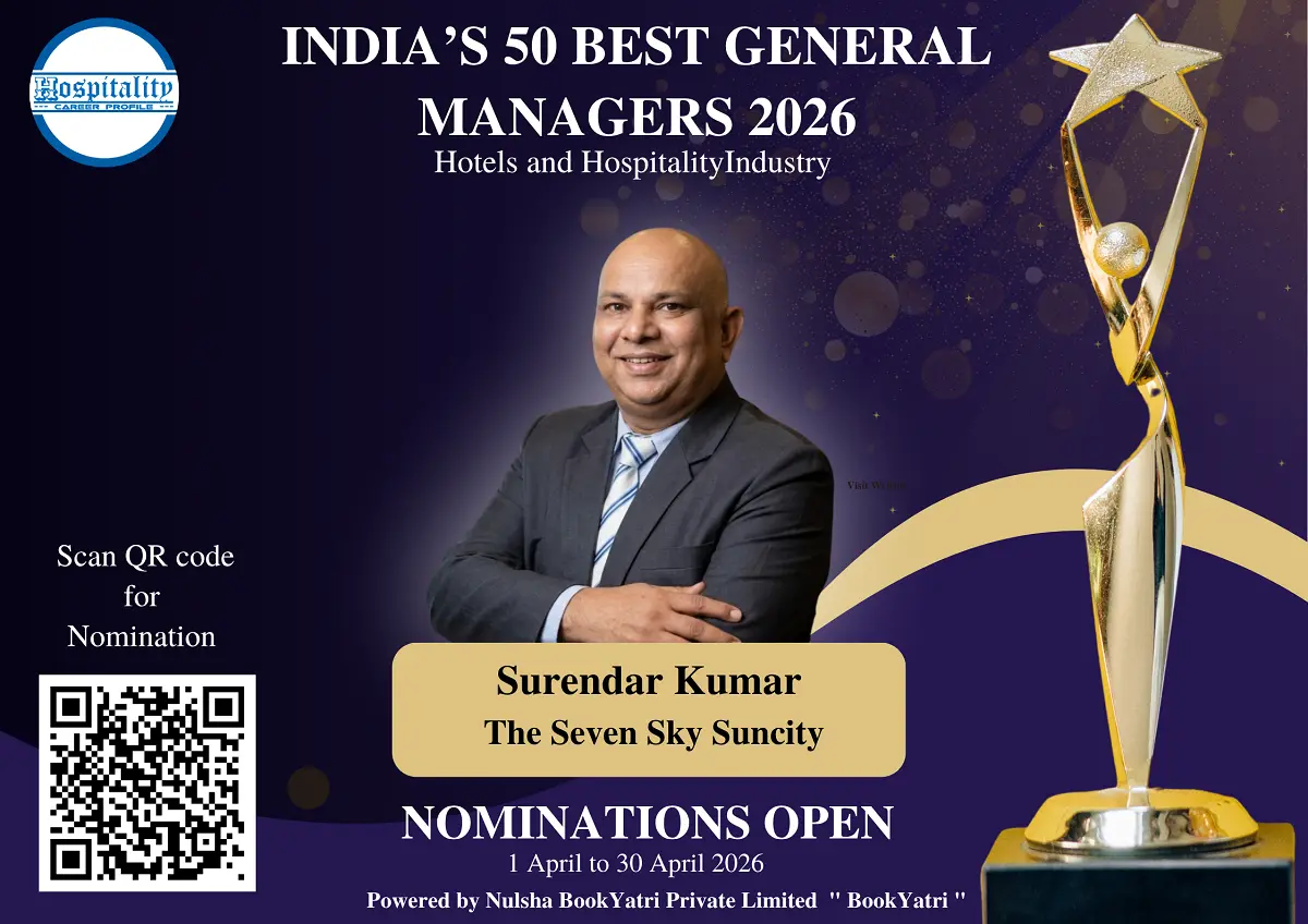 Surender Kumar, GM of Hotel Suncity Mall, Nominated for India’s 50 Best General Managers 2026