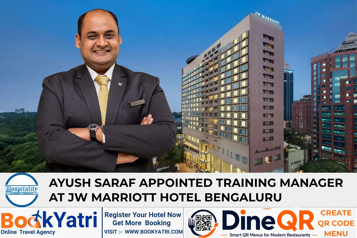 Ayush Saraf Appointed Training Manager at JW Marriott Hotel Bengaluru