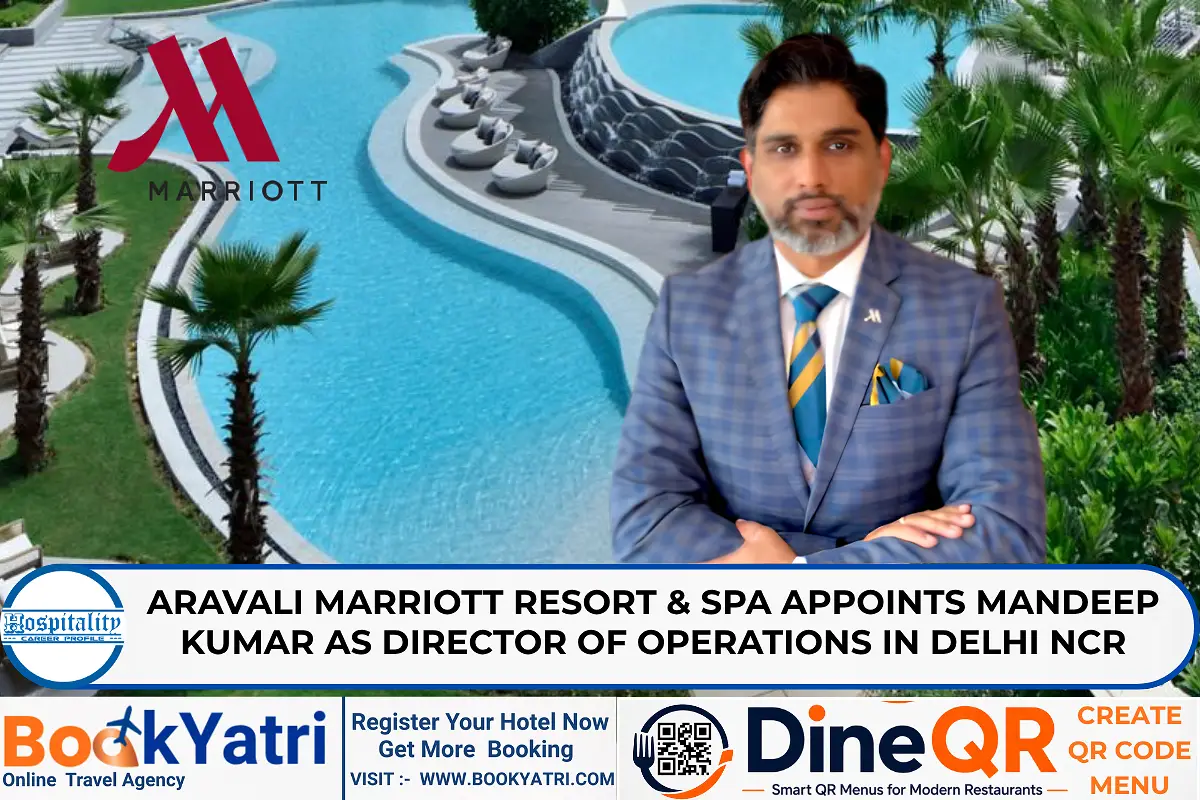 Mandeep Kumar Joins Aravali Marriott Resort as Director of Operations