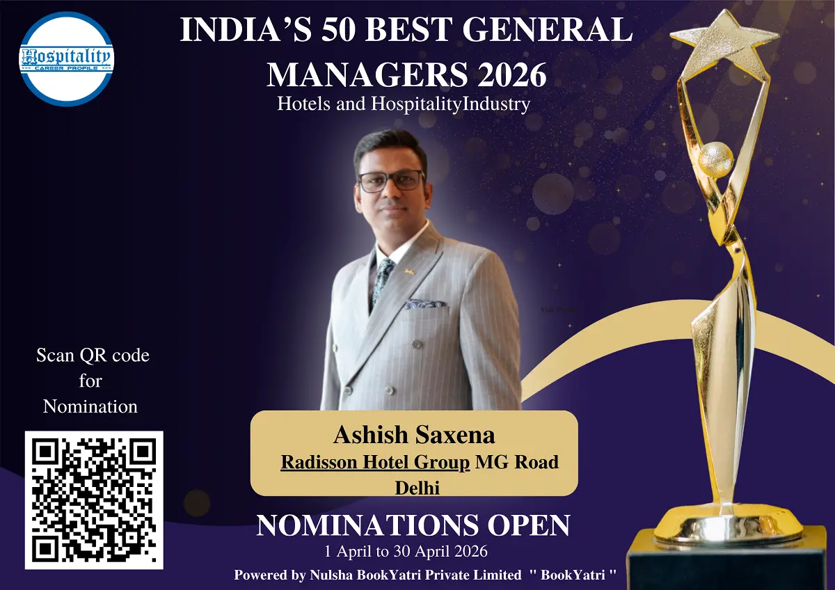 Ashish Saxena Nominated for India’s 50 Best General Managers 2026