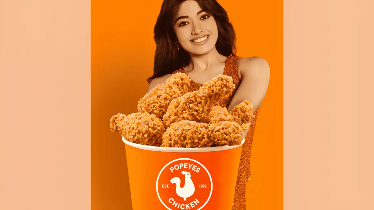 Popeyes India Campaign Features Rashmika Mandanna in TV Debut