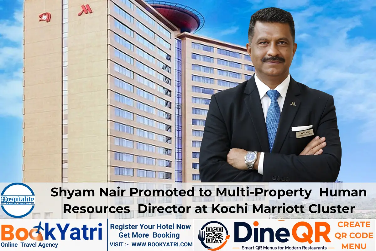 Shyam Nair Promoted to HR Director at Kochi Marriott Cluster